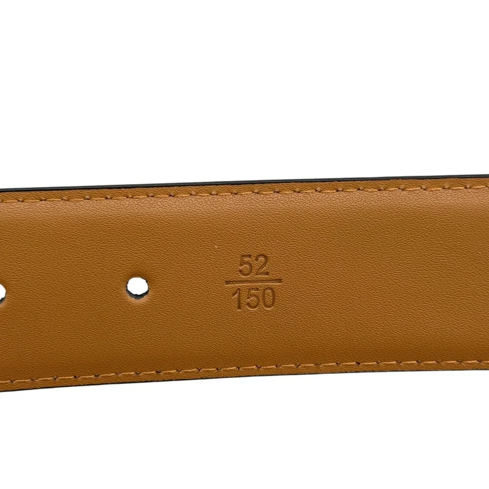 Bulliant Leather Belt Men SZ 52 Black Classic Office Detachable Strap Practical
